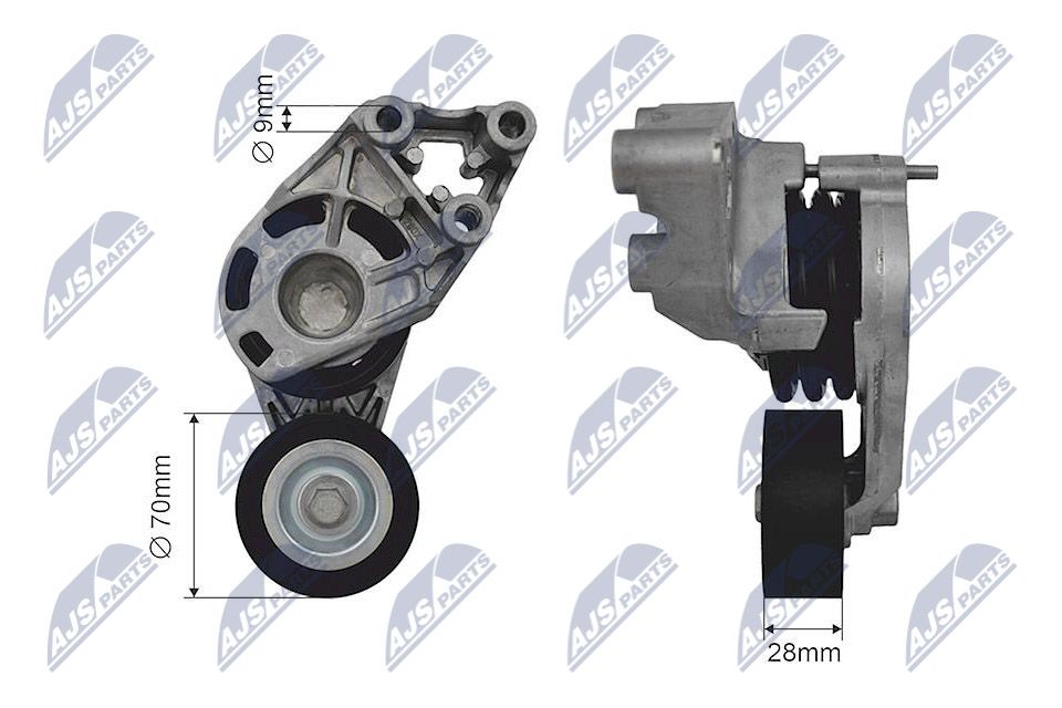 rola intinzator,curea transmisie NTY RNK-AU-027