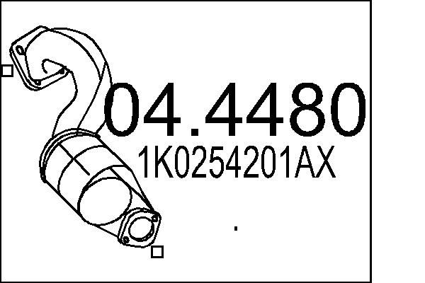 Katalizator MTS 1K0254201AX