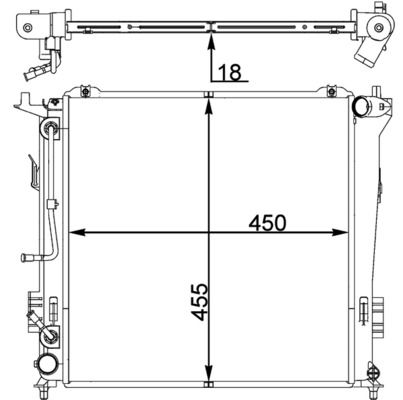 Levně Chladič, chlazení motoru MAHLE CR 1404 000P
