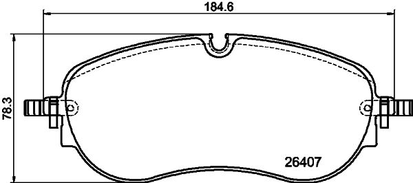 Zestaw klocków hamulcowych, hamulce tarczowe MINTEX MDB3478