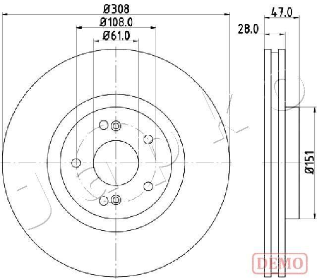 Tarcza hamulcowa JAPKO 600703C