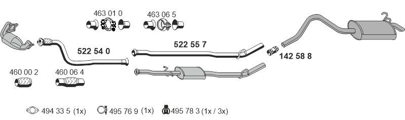 Układ wydechowy ERNST 100295