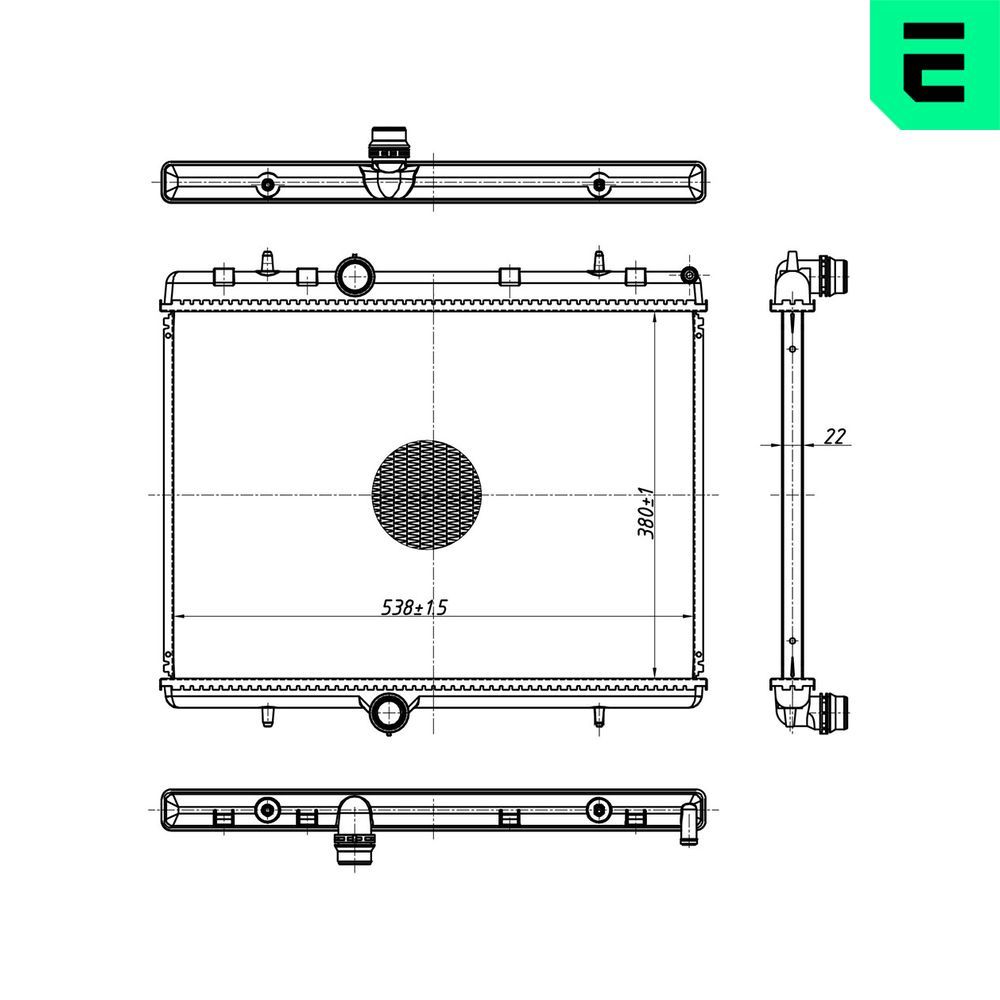 Radiator, racire motor ERA 673189