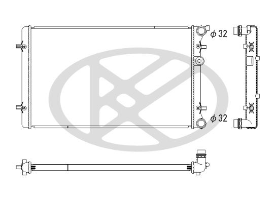Radiator, racire motor KOYORAD PL452880U02