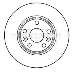 Tarcza hamulcowa BORG & BECK BBD5323