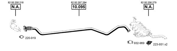 Układ wydechowy ASMET RE102010
