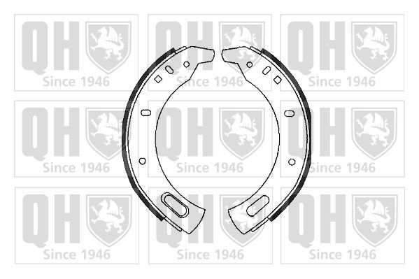 Zestaw szczęk hamulcowych QUINTON HAZELL BS580