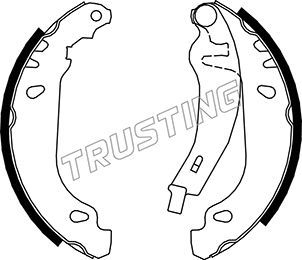 Zestaw szczęk hamulcowych TRUSTING 088.216Y