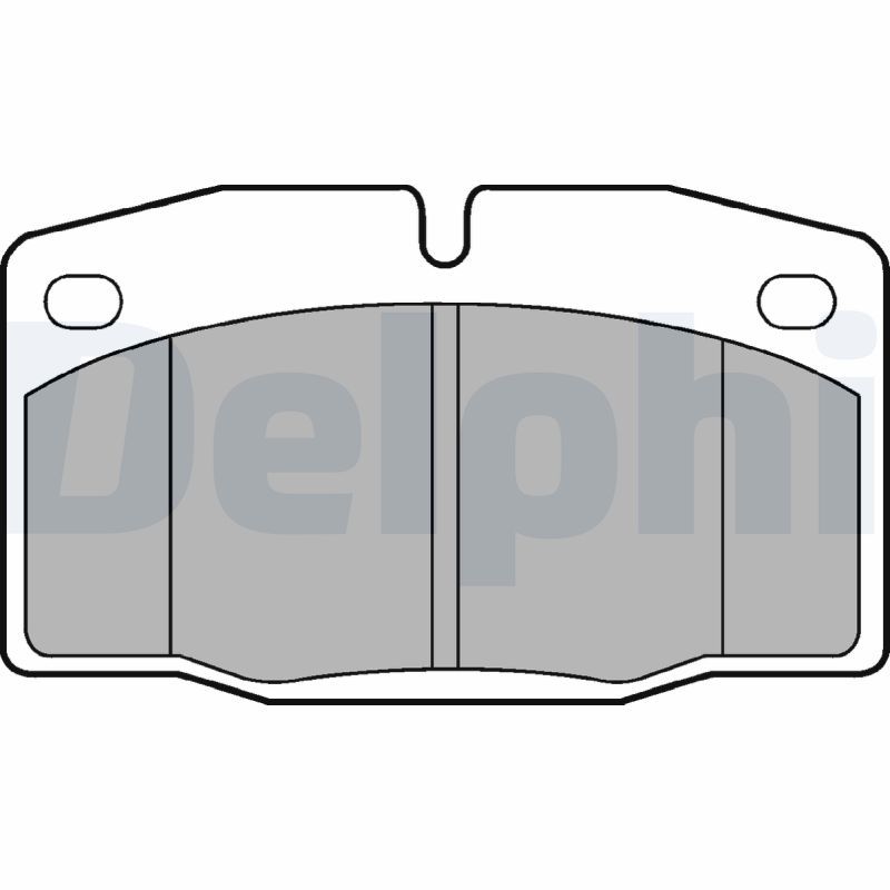 Zestaw klocków hamulcowych, hamulce tarczowe DELPHI LP581