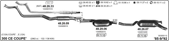 Układ wydechowy IMASAF 553000112