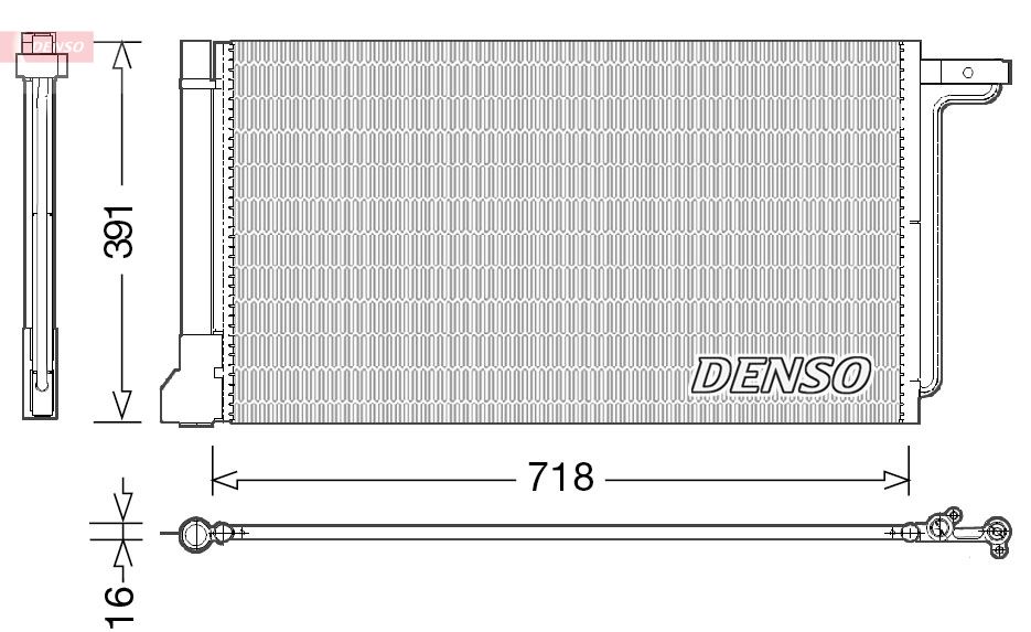 Kondenzátor klimatizácie DENSO DCN10028