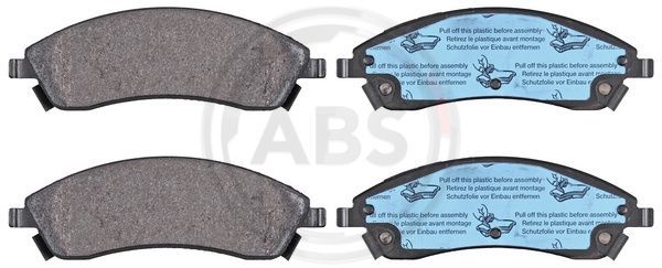 Zestaw klocków hamulcowych, hamulce tarczowe A.B.S. 37570