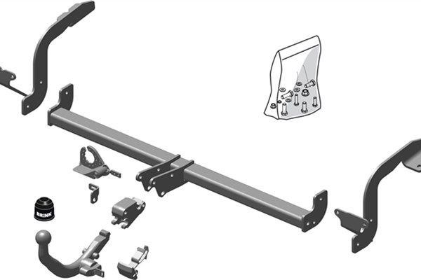 Zestaw zaczepu przyczepy BRINK 554300