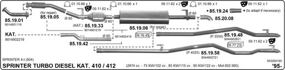 Układ wydechowy IMASAF 553000165