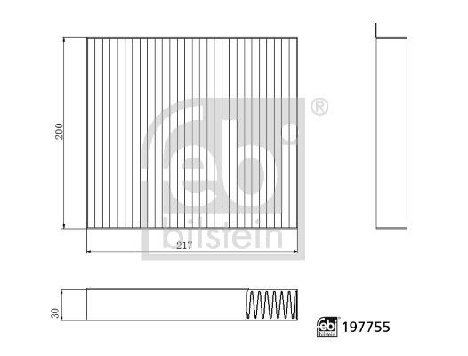 Filtru, aer habitaclu FEBI BILSTEIN 197755