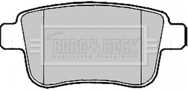Zestaw klocków hamulcowych, hamulce tarczowe BORG & BECK BBP2185