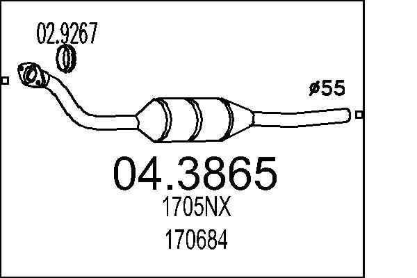 Katalizator MTS 04.3865