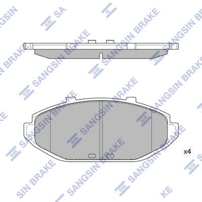 set placute frana,frana disc HI-Q SP1287
