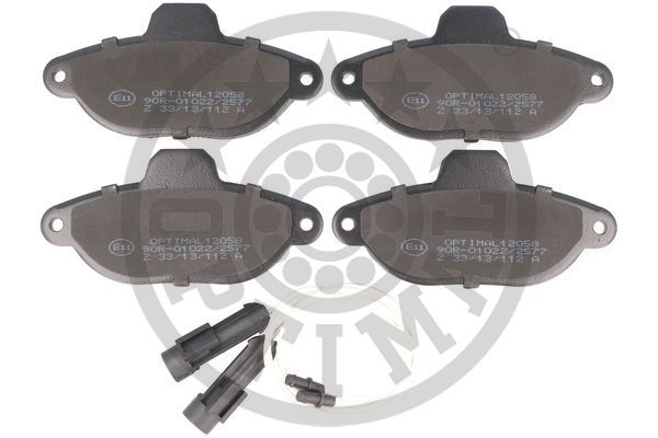 Zestaw klocków hamulcowych, hamulce tarczowe OPTIMAL 12058