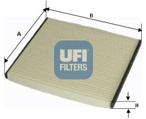 Filtr, vzduch v interiéru UFI 53.184.00