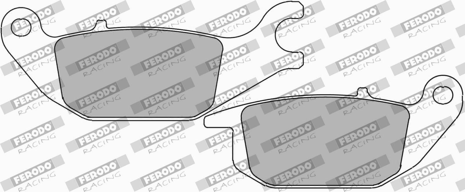 set placute frana,frana disc FERODO RACING FDB2143P