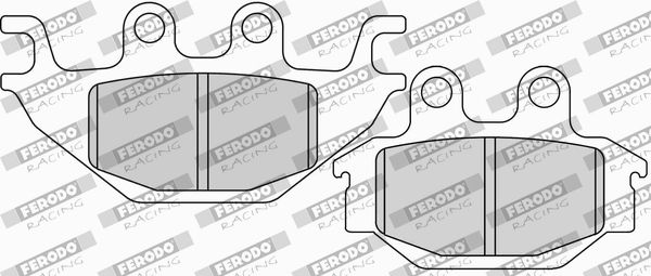 Zestaw klocków hamulcowych, hamulce tarczowe FERODO RACING FDB2184P