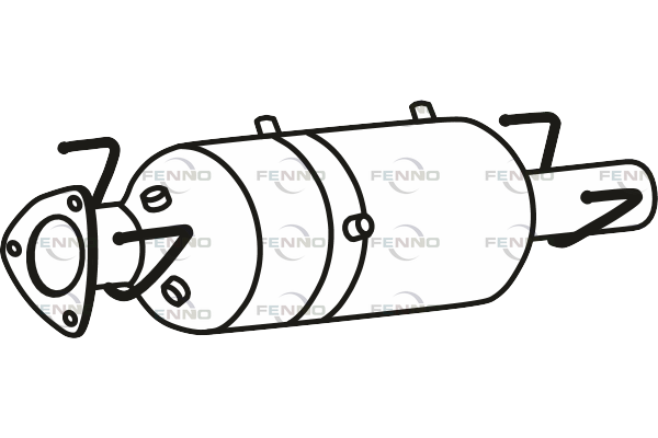 Filtr sadzy / filtr cząstek stałych, układ wydechowy FENNO 1389245080