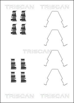 Zestaw akcesoriów, klocki hamulcowe TRISCAN 8105 181002