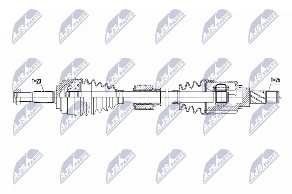 Wał napędowy NTY NPW-RE-223