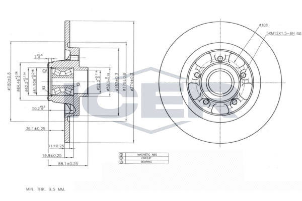 Tarcza hamulcowa ICER 78BD6327-1