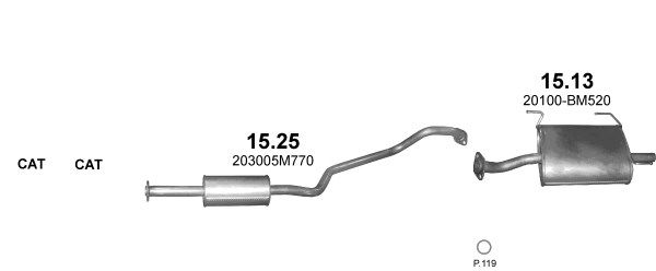 Układ wydechowy POLMO POLMO99692