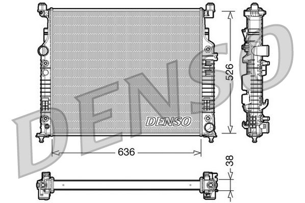 Chłodnica, układ chłodzenia silnika DENSO DRM17006