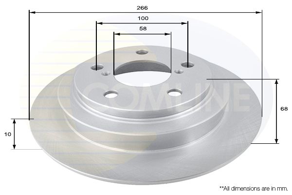 Tarcza hamulcowa COMLINE ADC0809