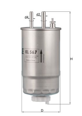 Palivový filter KNECHT KL 567
