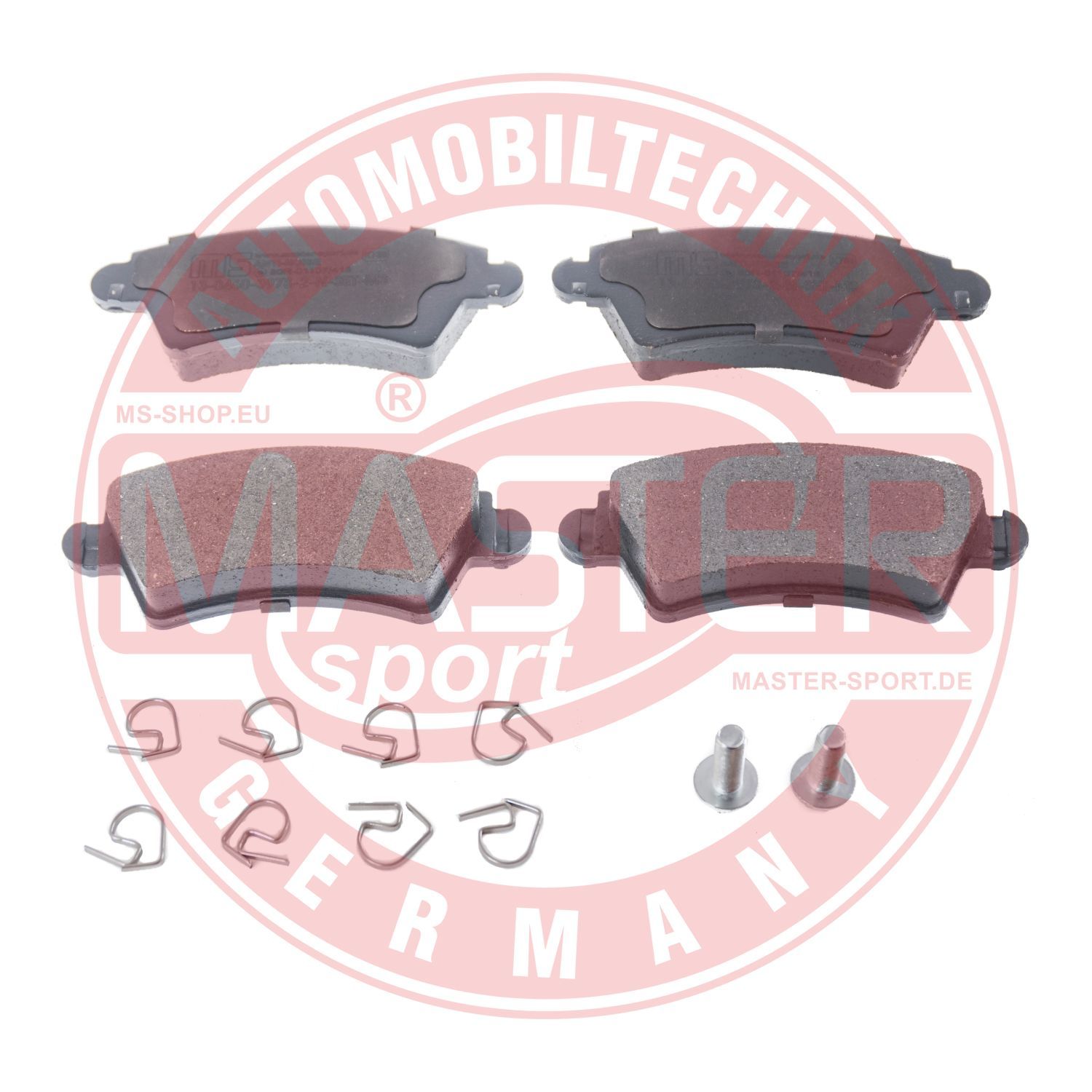 Zestaw klocków hamulcowych, hamulce tarczowe MASTER-SPORT GERMANY 13046039782N-SET-MS