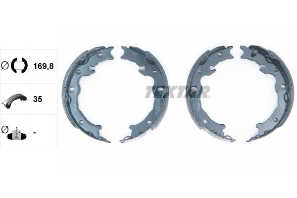 Set saboti frana, frana de mana TEXTAR 91080500