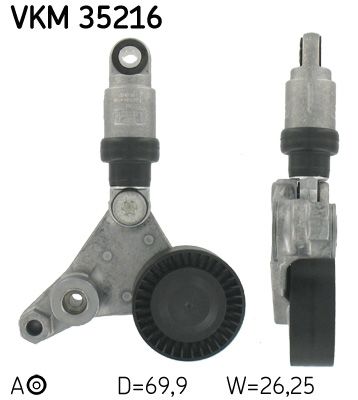 Napínací kladka, žebrovaný klínový řemen SKF VKM 35216