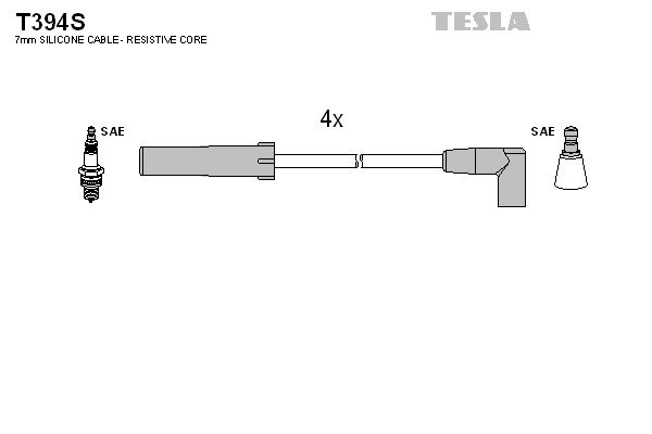 Sada kabelů pro zapalování TESLA T394S