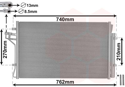 Skraplacz, klimatyzacja VAN WEZEL 82005432