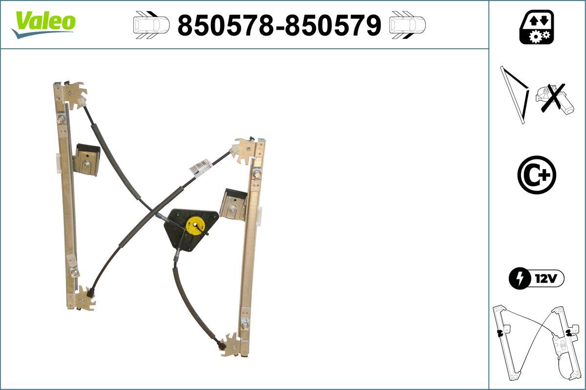 Mecanism actionare geam VALEO 850578