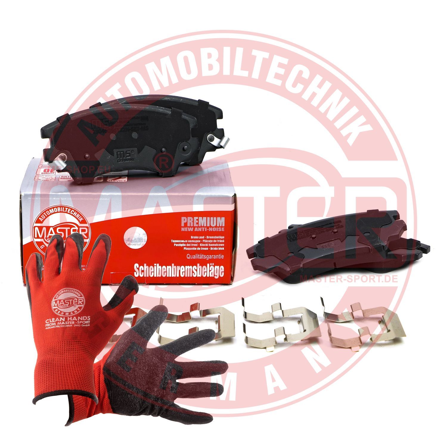 Zestaw klocków hamulcowych, hamulce tarczowe MASTER-SPORT GERMANY 13046056122N-SET-MSP