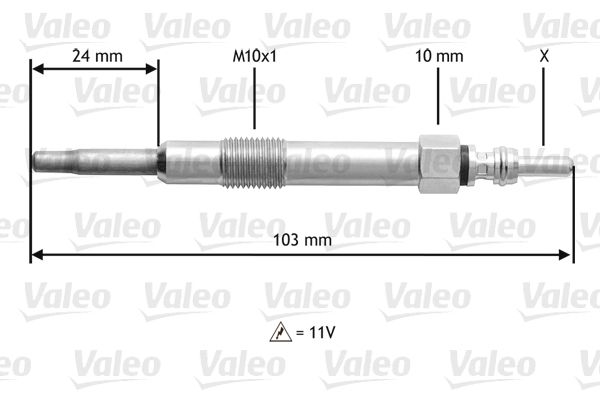 żeraviaca sviečka VALEO 345114