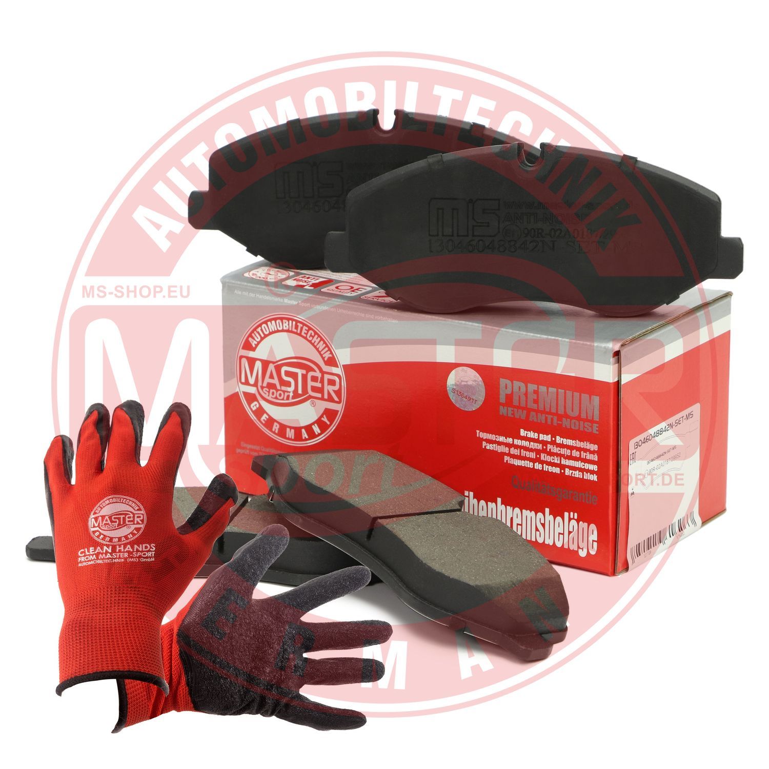Zestaw klocków hamulcowych, hamulce tarczowe MASTER-SPORT GERMANY 13046048842N-SET-MSP