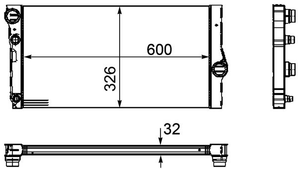 Levně Chladič, chlazení motoru MAHLE CR 1147 000P