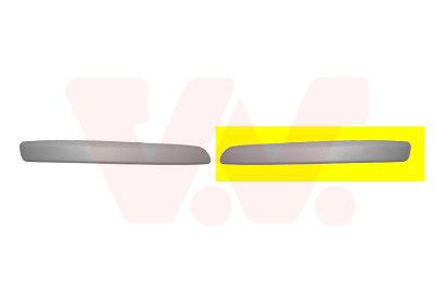 Levně Ozdobná / ochranná lišta, nárazník VAN WEZEL 5828583