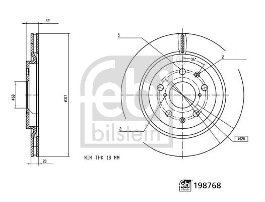 Disc frana FEBI BILSTEIN 198768