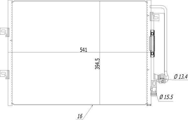 Skraplacz, klimatyzacja HART 614 502