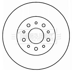 Tarcza hamulcowa BORG & BECK BBD5204