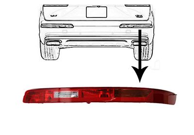 Lampy przeciwmgłowe tylne VAN WEZEL 0386930