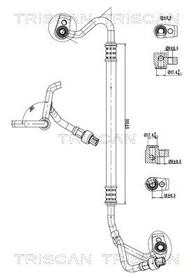 conducta presiune variabila,aer conditionat TRISCAN 9010 16041